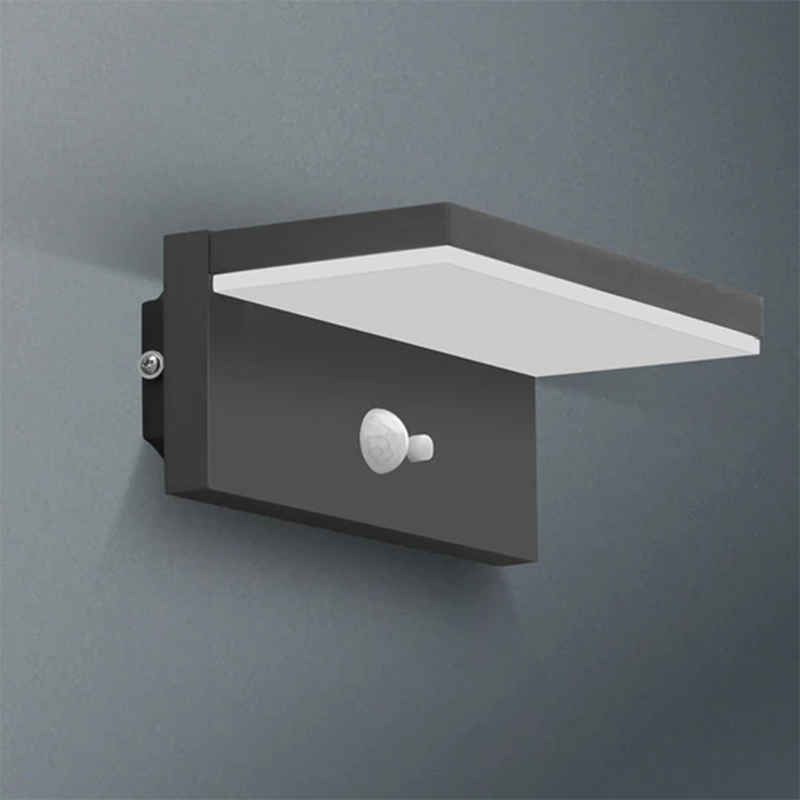 17329 IP54 Senja hingga Fajar Lampu Dinding Eksterior Luar Ruangan Tenaga Surya Lentera LED