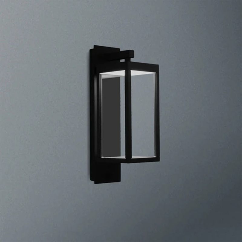 22559 Lampu masuk Halaman Luar Ruangan Lampu LED dengan Sensor Siang dan Malam Lentera Aluminium untuk Teras